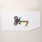 Coole Giraffe Reitrad Badehandtuch (Badehandtuch)