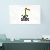 Coole Giraffe Reitrad Banner (Messeveranstaltung)