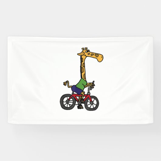 Coole Giraffe Reitrad Banner (Horizontal)