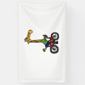 Coole Giraffe Reitrad Banner (Vertikal)