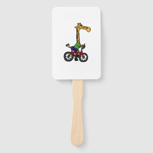 Coole Giraffe Reitrad Fächer (Vorderseite)