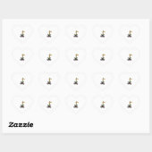 Coole Giraffe Reitrad Herz-Aufkleber (Blatt)