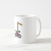 Coole Giraffe Reitrad Kaffeetasse (VorderseiteRechts)