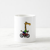 Coole Giraffe Reitrad Kaffeetasse (Mittel)