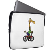 Coole Giraffe Reitrad Laptopschutzhülle (Vorne Rechts)