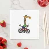 Coole Giraffe Reitrad Serviette (Beispiel)