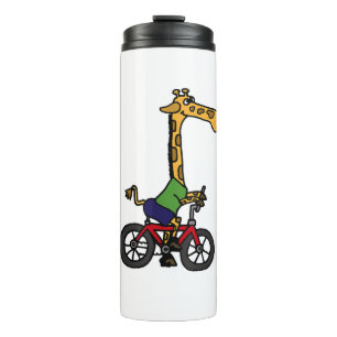Coole Giraffe Reitrad Thermosbecher