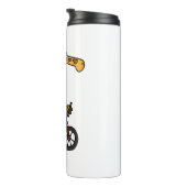 Coole Giraffe Reitrad Thermosbecher (Nach rechts gedreht)