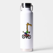 Coole Giraffe Reitrad Trinkflasche (Vorne)