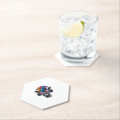 Coole Giraffe-Sonnenbrille Kopfhörer Giraffen Untersetzer (Vor Ort)