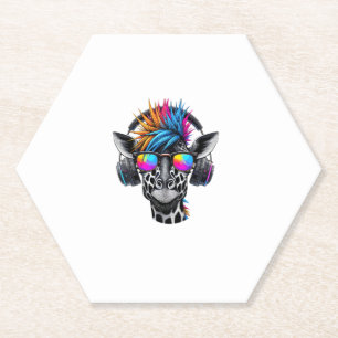 Coole Giraffe-Sonnenbrille Kopfhörer Giraffen Untersetzer