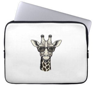 Coole Giraffe-Sonnenbrille Vintage Gravur Shirt_1 Laptopschutzhülle