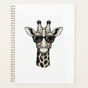 Coole Giraffe-Sonnenbrille Vintage Gravur Shirt_1 Planer