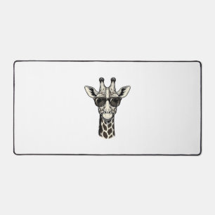 Coole Giraffe-Sonnenbrille Vintage Gravur Shirt_1 Schreibtischunterlage
