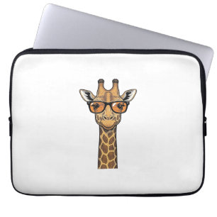 Coole Giraffe-Sonnenbrille Vintage Gravur Shirt De Laptopschutzhülle