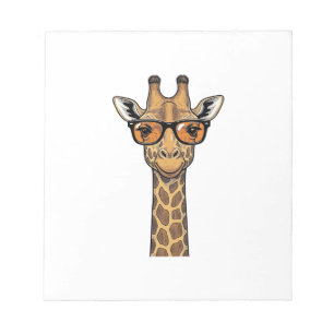 Coole Giraffe Sonnenbrille Vintage Gravur Shirt De Notizblock