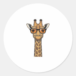 Coole Giraffe Sonnenbrille Vintage Gravur Shirt De Runder Aufkleber
