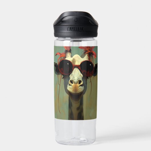 Coole Giraffe Trinkflasche (Rückseite)