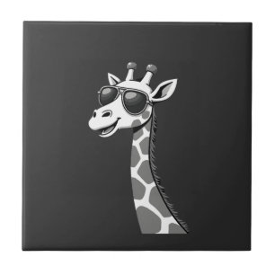 Coole Giraffen-Kunst für Männer Frauen Kinder Tier Fliese