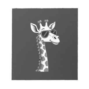 Coole Giraffen-Kunst für Männer Frauen Kinder Tier Notizblock