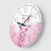 Coole Giraffgläser Große Uhr (Winkel)