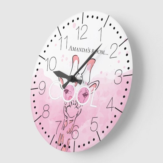 Coole Giraffgläser Große Uhr (Winkel)