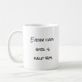 Coole Girl Funny & Motivierend Coffee Tasse (Links)