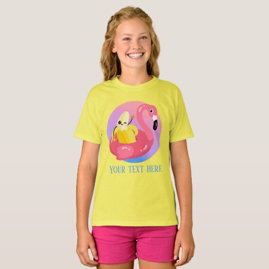 coole Girls Beach Banane fügen Text hinzu T-Shirt (Vorne ganz)