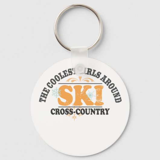 Coole Girls XC Ski Schlüsselanhänger (Vorderseite)