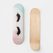 Coole Girly Imitate Lashes Skateboard (Vorderseite)