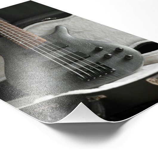 Coole Gitarre Fotodruck (Ecke)