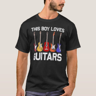Coole Gitarre für Jungen Kids-Gitarrenspieler E-Gi T-Shirt