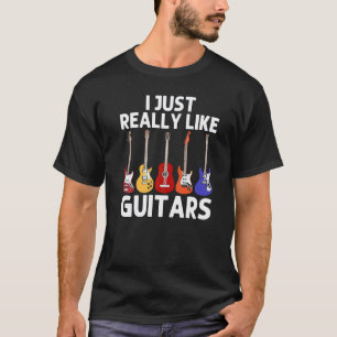 Coole Gitarre für Männer Frauen Gitarrist E-Gitarr T-Shirt