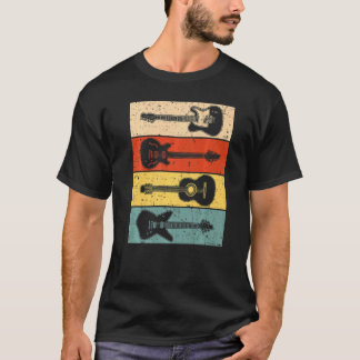 Coole Gitarre für Männer Vintage Gitarrist T-Shirt