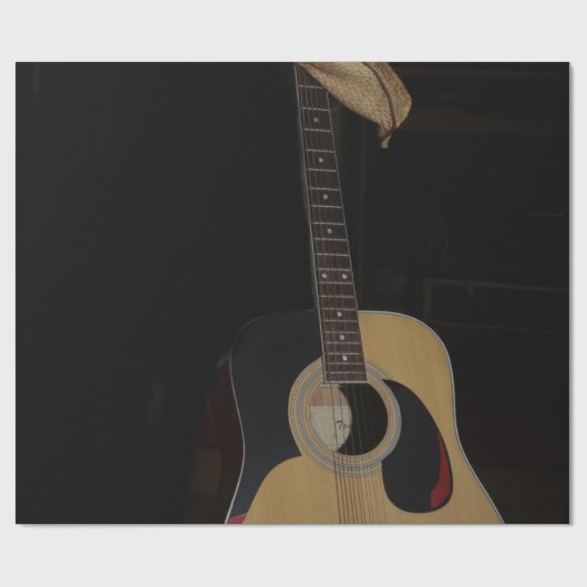 Coole Gitarre Geschenkpapier (Flach)