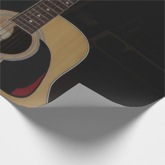 Coole Gitarre Geschenkpapier (Ecke)