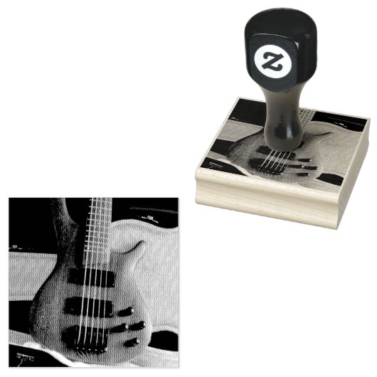 Coole Gitarre Gummistempel (Stempel)