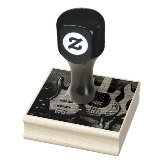 Coole Gitarre Gummistempel (Stempel)