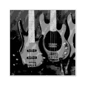 Coole Gitarre Gummistempel (Prägung)