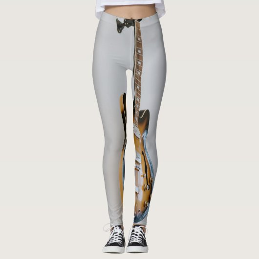 Coole Gitarre Leggings (Vorderseite)