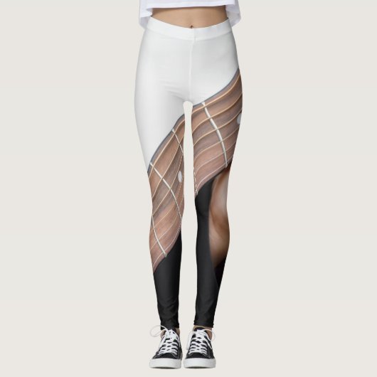 Coole Gitarre Leggings (Vorderseite)