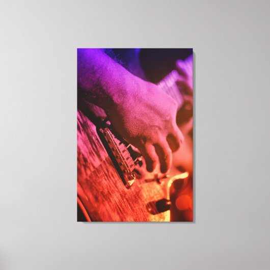 Coole Gitarre Leinwanddruck (Vorderseite)