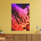 Coole Gitarre Leinwanddruck (Insitu (Wohnzimmer))