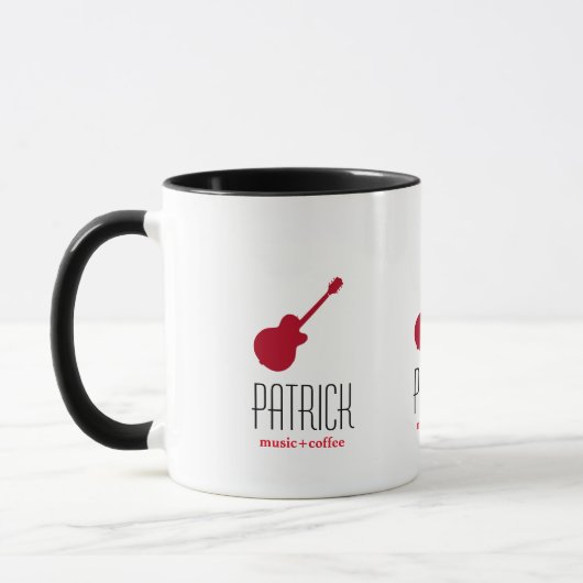 coole Gitarre personalisiert Tasse (Links)
