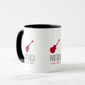 coole Gitarre personalisiert Tasse (Vorderseite Links)