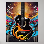 Coole Gitarre Poster (Vorne)