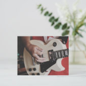 Coole Gitarre Postkarte (Stehend Vorderseite)