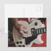 Coole Gitarre Postkarte (Vorne/Hinten)