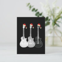 Coole Gitarre Santa Black und White