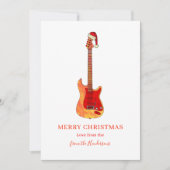 Coole Gitarre Stilvoll Frohe Weihnachten (Vorderseite)